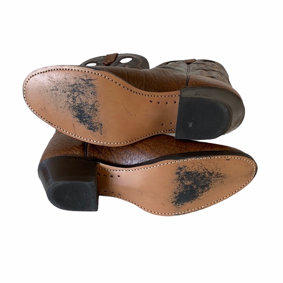 Vintage Texas Brand Boots Genuine Leather 11 1/2 - Picture 5 of 16